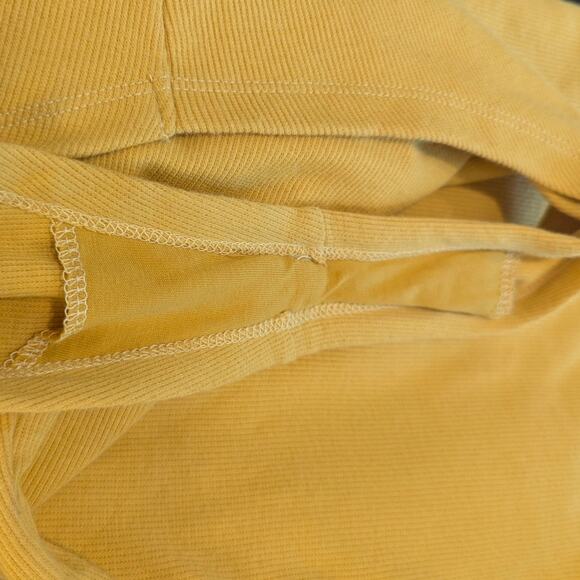 raised by water Yellow One Strap Ribbed Bodysuit XS - Picture 4 of 6